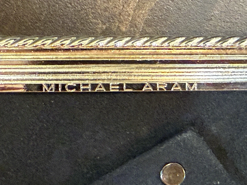 MARCO DE FOTOS GOTHAM 5 X 7 DE MICHAEL ARAM Plateado PLACA DE NÍQUEL DESCATALOGADO Foto 2 de 4