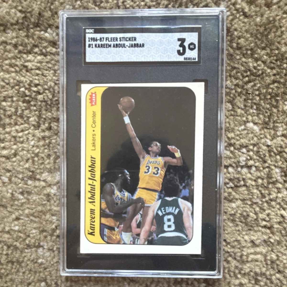 Fleer Kareem Abdul-Jabbar Basketball 1986-87 Season Sports Trading 