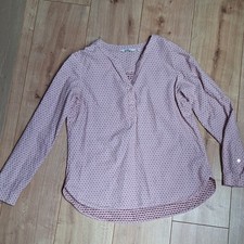 TOM TAILOR Damen Bluse 36 rosa/weiß/rot gepu...