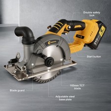 Cordless Circular Saw with 4.0Ah Lithium-Ion Battery 6900RPM with Electric Brake