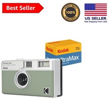 EKTAR H35 Sage Half Frame Film Camera with 24exp Film - Capture Every Moment