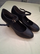 Capezio Black Rap Shoes Featuring attached Tele Tone Taps. NEW. Size 51/2w