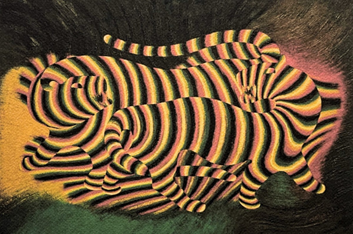 ヴィンテージスウォッチ×Victor Vasarely VICTOR VASARELY - Two Tigers - signed, numbered edition 135/500