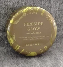 Threshold Fireside Glow Scented Candle Blended Plant Wax Candle 5.8oz New