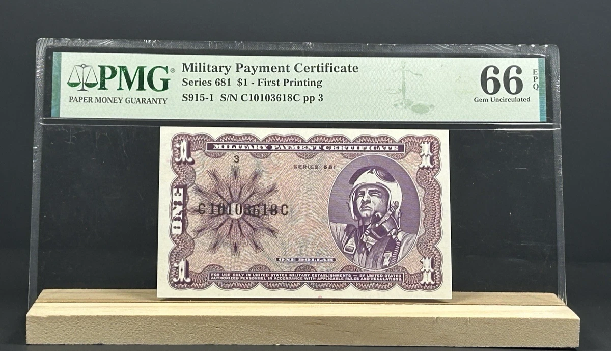 PMG $1 US Military Payment Certificates for sale | eBay