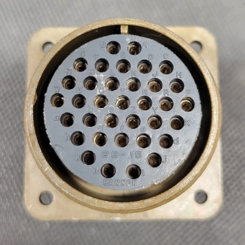 ITT Cannon MS3100 F22-14P Mil-Spec Connector 19 Pin With Backshell - Picture 2 of 5