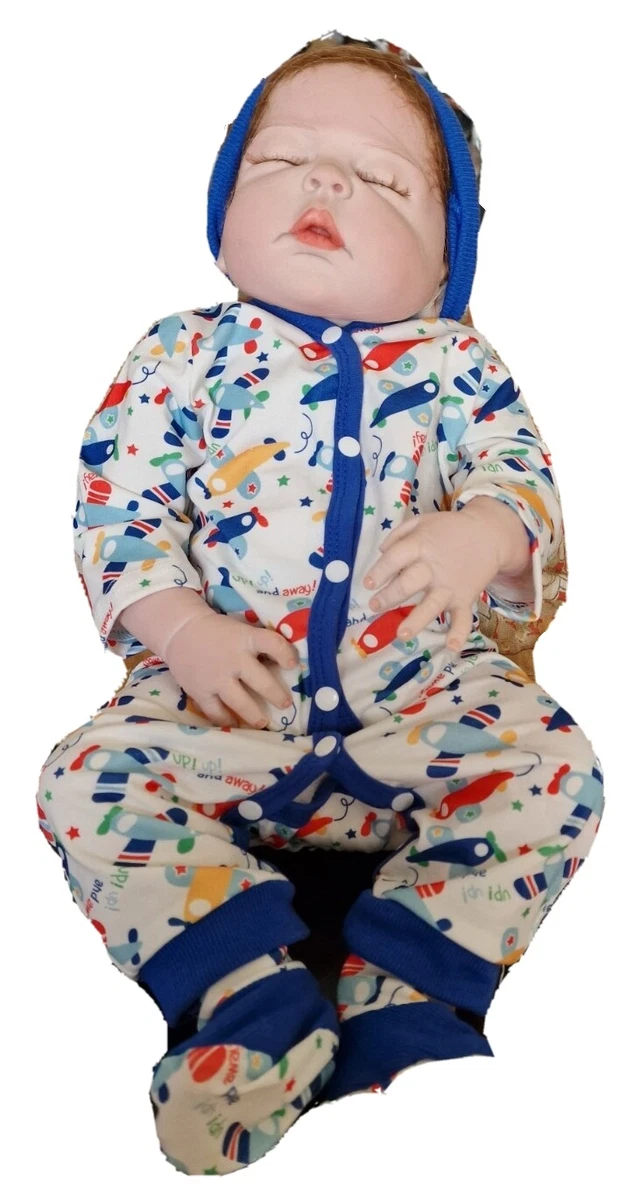 Vollence Bambola Neonata Realistica In Silicone 40 Cm: Maschietto, Corpo Morbido, Impermeabile, Con Macchia Di Nascita