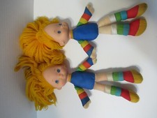 Lot of 2 Vintage Rainbow Brite 10" Doll 1983 Hallmark Mattel Used Need Cleaned