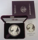 1986-S Proof $1 American Silver Eagle 1oz./.999 Fine Silver Original Box and COA