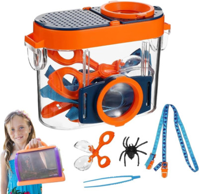 Forscherset Für Kinder Insekt Viewer Box 4.5X Lupe Insekten Sammelbox Kinder Ins