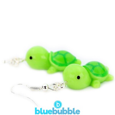 bluebubble TURTLE TIME Earrings Cute Sweet Tropical Sea Animal Tortoise Kitsch