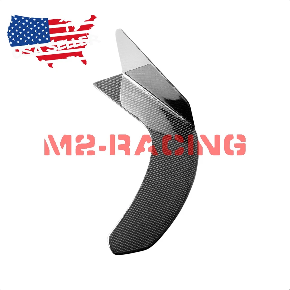 Universal Carbon Fiber Winglet Type-3 Aero Front Bumper Lip Splitter Diffuser - Image 3 of 4