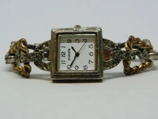 Chico's Two-Tone Quartz Analog Women's Watch Sz. 6 1/2" New Battery