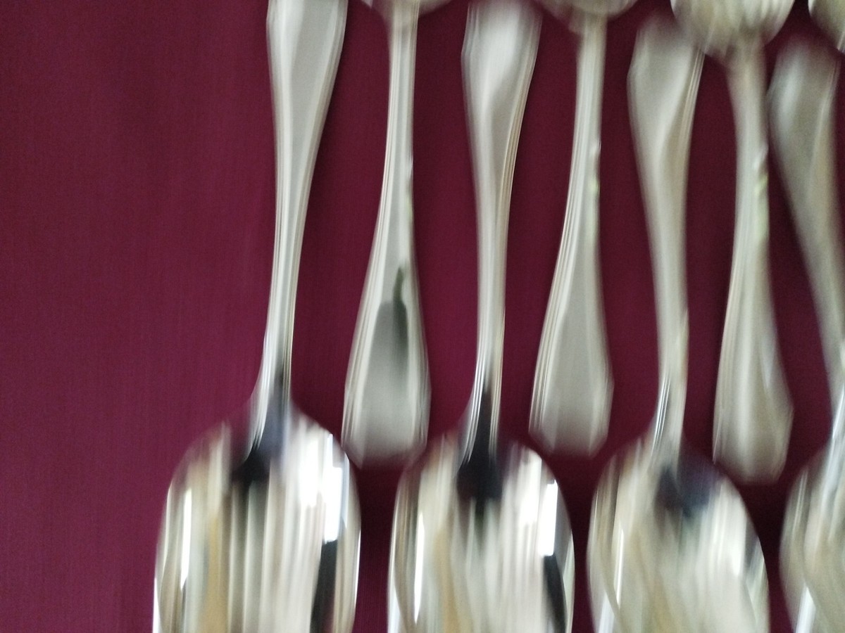 cuillères à soupe en métal argenté Christofle modèle America 20,5 cm cuillères à soupe en métal argenté Christofle modèle America 20,5 cm
