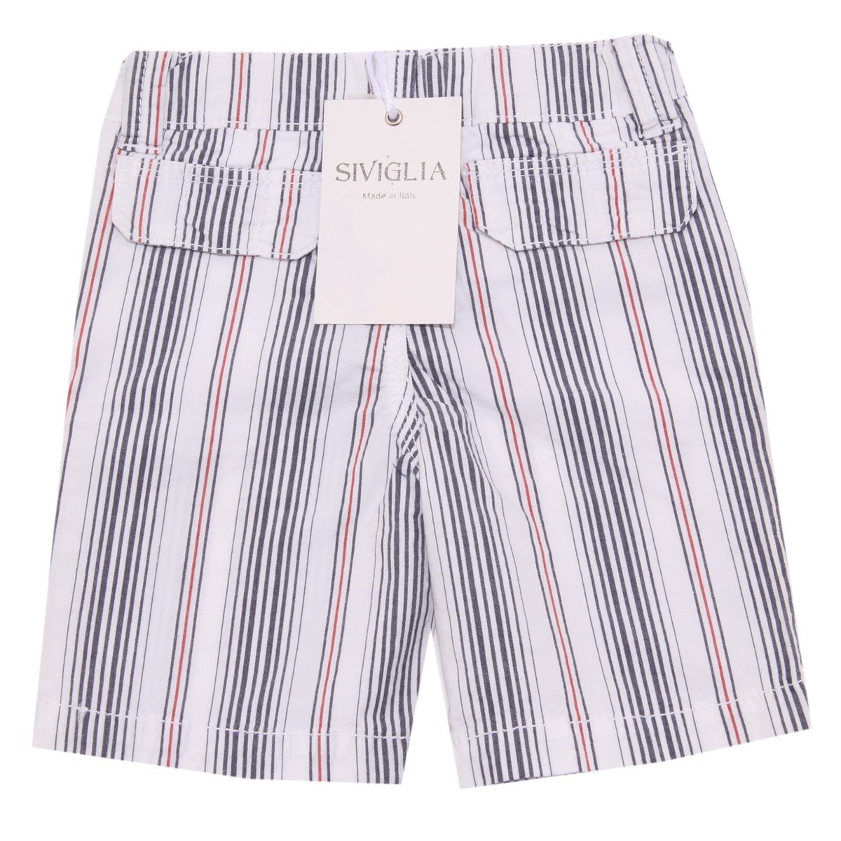 2892W bermuda bimbo SIVIGLIA stripes blue/red cotton white short
