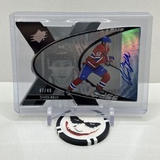 2023-24 Upper Deck SPx Owen Beck Holographs Rookies Autograph 🔥 # 47/49 🔥