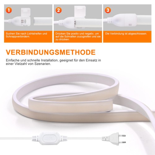 5-20m COB LED Streifen Stripe Band Lichtschlauch Leiste Kette Außen Beleuchtung - Bild 16 von 26