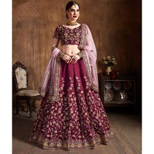 Bollywood Embroidered Designer Bridal Lehenga Choli Indian Wedding Lengha Suits
