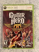 Xbox 360 Live Guitar Hero Aerosmith Game TESTED Free Shipping!