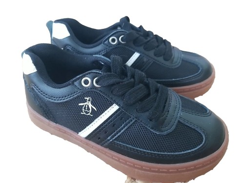 Original Penguin Men\'s Yeates U Throat Canvas Lace Up Shoes Black White NIB Original Penguin Men main image 3