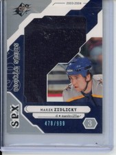 2003-04 SPx #202 Marek Zidlicky JERSEY RC /999