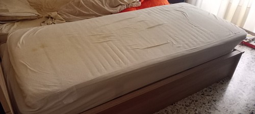 Materasso TUSSÖY sottile bianco 90x200 IKEA USATO DEL 2016 - Foto 3 di 3