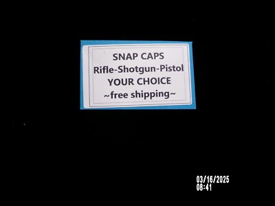 ASSORTED CALIBER & GAUGE SNAP CAPS, TRIPLE K, TIPTON, A-ZOOM ~~FREE SHIPPING!~~