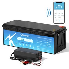 48V 100Ah LiFepo4 Deep Cycle Lithium Batteries Bluetooth BMS Golf Cart Boat Lawn