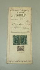 1899 Texas Sherrif`s Deed 233 Acres in Dallas County Sold at Auction