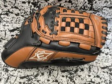 EASTON React 13 Leather Brown Black Baseball Softball Glove 13  RHT Throw VGC