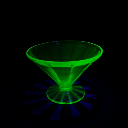 Vintage Federal Glass Uranium Depression Glass Dessert Sherbert Cup – Glows
