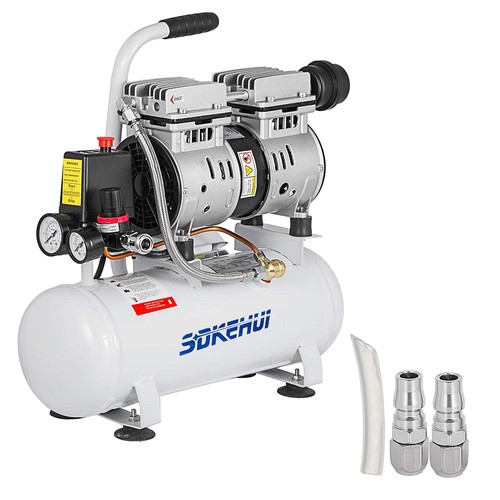 550W Flüster Kompressor Ölfrei Luftkompressor 9L 1PS Leise Druckluft Kessel