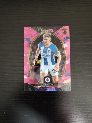 Julio Enciso - 2022-23 Panini Select EPL Terrace Level RC #23 - PINK ICE