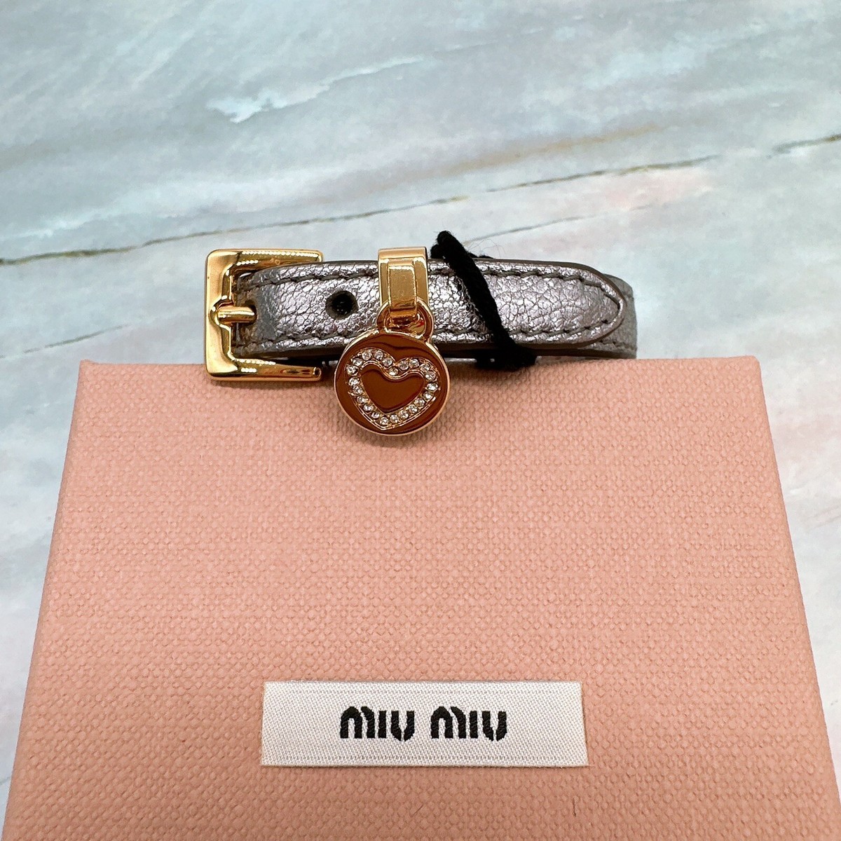 アクセサリー MIU MIU archive leather bracelet s-l400.jpg