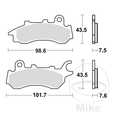 Beläge Bremsen Motorrad TRW MCB895