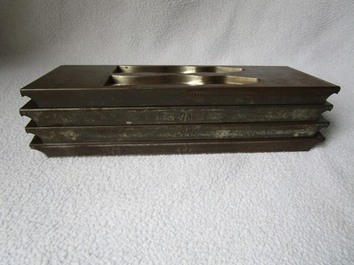 4 schöne alte Metall-Schokoladenformen für je 2 Täfelchen Nicol Köln 20,5x7,5x1 - Picture 3 of 8