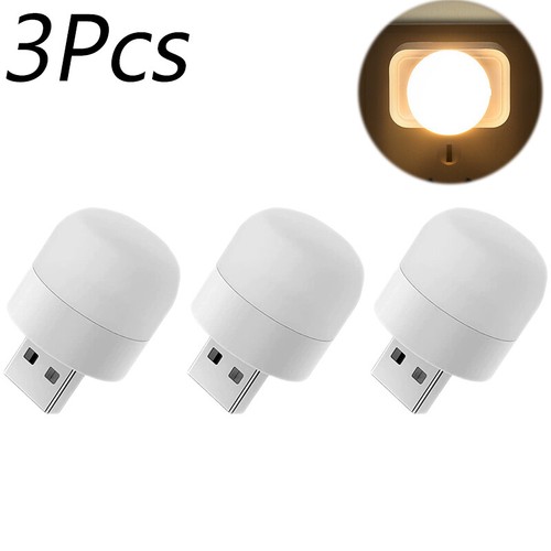 1-10Pcs Mini USB Night Light Warm White USB LED Book Reading Light Lamp - 第 10/15 張圖片