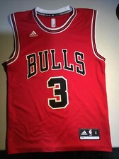 Adidas Chicago Bulls Dwayne Wade 3 Authentic NBA Jersey Adult Size S