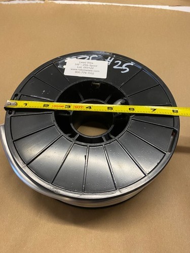 25 Pound Lead Wire Spool - 1/8 inch Diameter (3.175 mm) - Picture 8 of 9
