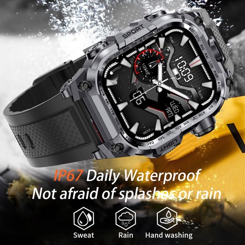 2.01'' Smart Watch for Men's Waterproof Bluetooth Smartwatch for iPhone/Android - Picture 16 of 25