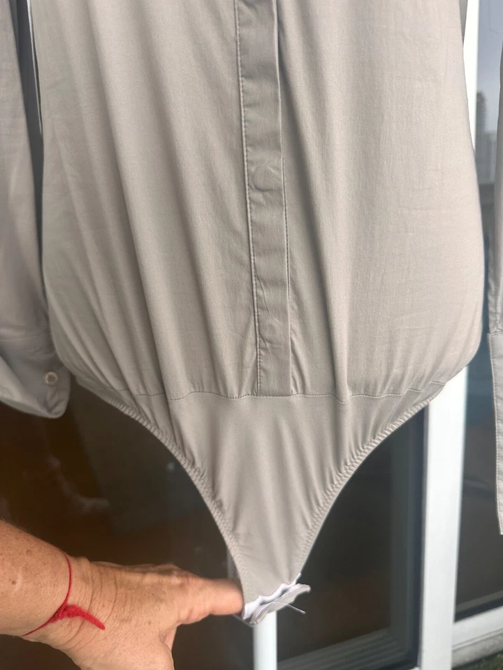 Patrizia Pepe 蕾丝镶嵌纽扣衬衫/身体棉质/蕾丝 IT46 码,美国 10 码 — 第 4/4 张图片