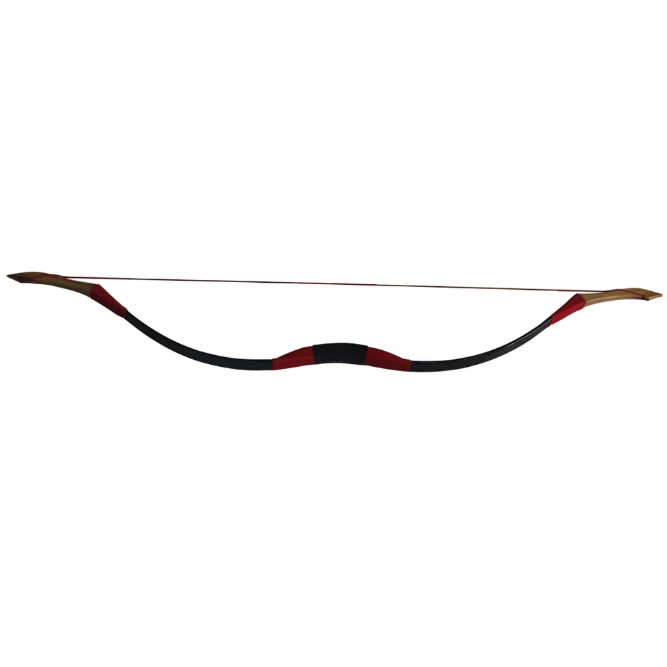 40LB Handmade Traditional Recurve Bow Horse Riding Archery Practice Longbow - Image 2 of 4