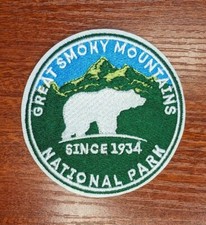 Great Smoky Mountains National Park Patch Since 1934 Embroidered Iron On 3"