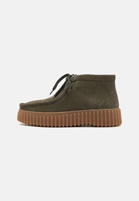 Clarks TORHILL MOSS - Sportlicher Schnürer - dark green