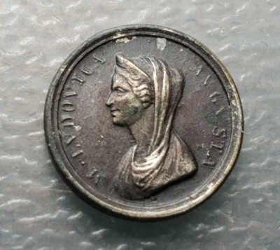 AUSTRIA ITALY MARIA LUIGIA LUISA NAPOLEON' S WIFE DUCHESS OF PARMA MEDAL 12 mm
