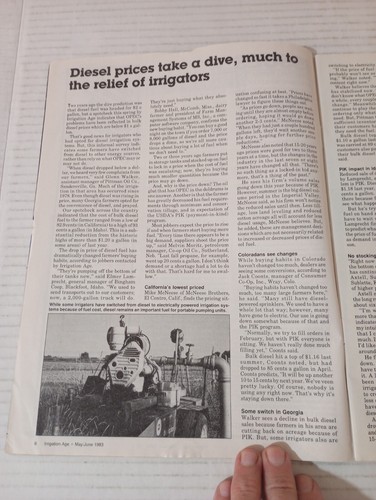 Irrigation Age May June 1983 Plotting Diesel's Course, Inefficient Wells - Picture 3 of 11