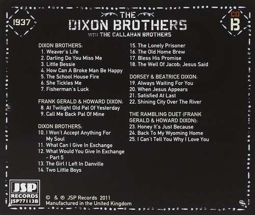 THE WITH CALLAHAN BROTHERS, THE DIXON BROTHERS - ¡4 CD NUEVO! - Imagen 6 de 10