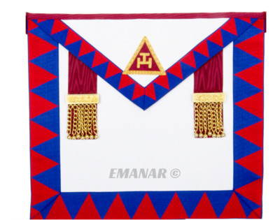 Freimaurer Royal Arch Principals Schürze mit gesticktem Taus Kapitel *TOP QUALITÄT*
