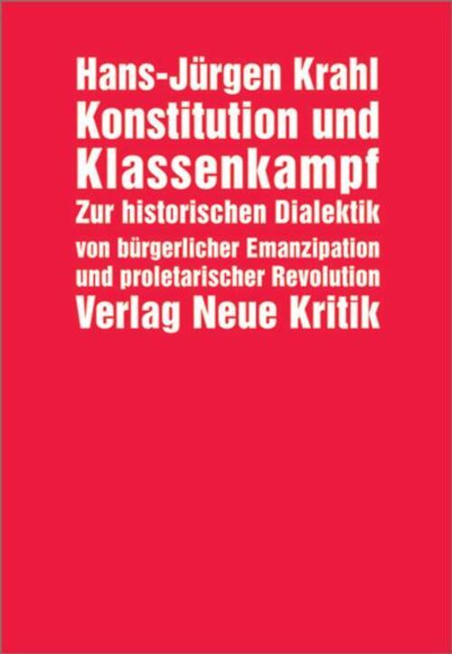 Thumbnail - Konstitution Und Klassenkampf Schriften Und Reden 1966-1970