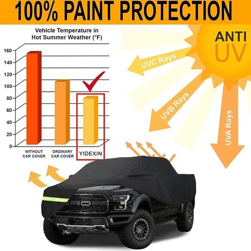 For Toyota Tundra Pickup Truck Car Cover Outdoor Waterproof Sun Dust All Weather - Picture 11 of 11